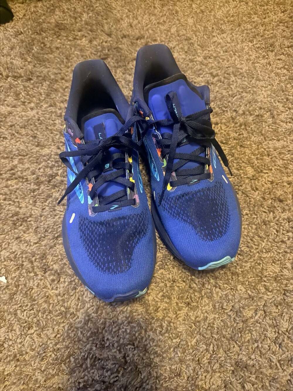 Brooks Launch 9 Running Sneakers Size 9 Blue Multi Color